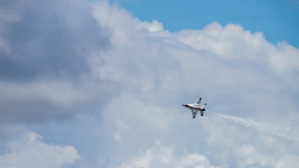 Thunderbird #8 performs site survey prior to Wings Over Solano
