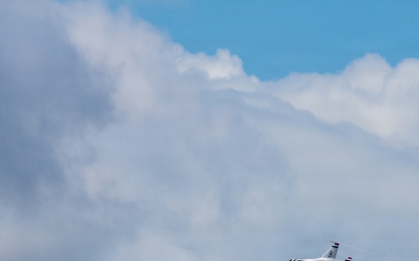 Thunderbird #8 performs site survey prior to Wings Over Solano