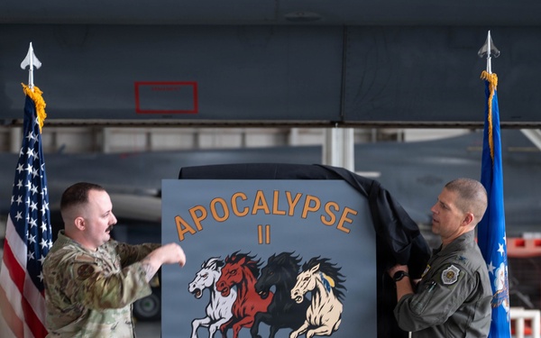 Regenerated B-1B Lancer dedicated as "Apocalypse II" to honor WWII heroes