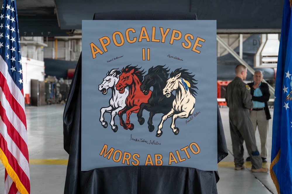 Regenerated B-1B Lancer dedicated as "Apocalypse II" to honor WWII heroes