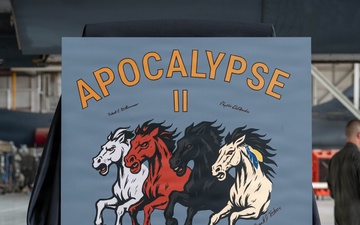 Regenerated B-1B Lancer dedicated as "Apocalypse II" to honor WWII heroes