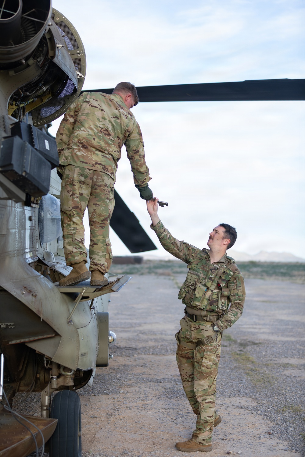JTF-SB soldiers conduct sling load operations to enhance CBP radio communications