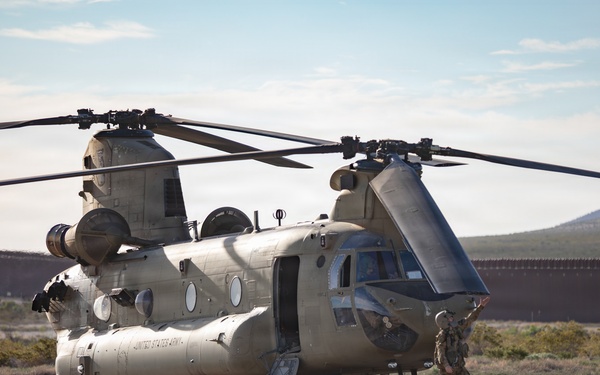 JTF-SB soldiers conduct sling load operations to enhance CBP radio communications