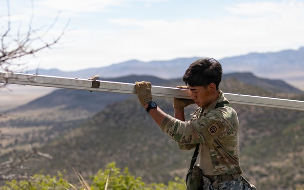 FOR REVIEW: Task Force Iron Mule constructs radio tower to enhance CBP communications