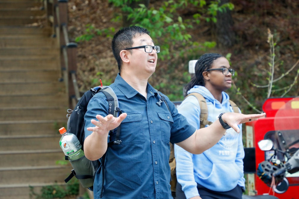 1SIG BDE Signal Month: 1st Signal Brigade Soldiers conduct Mountain Hike in South Korea.
