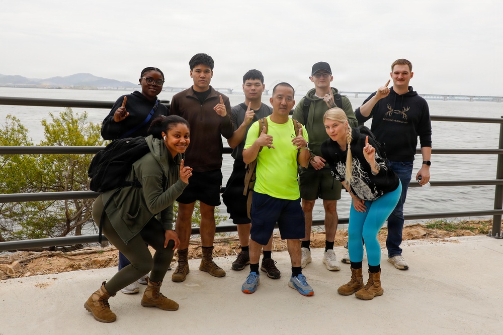 1SIG BDE Signal Month: 1st Signal Brigade Soldiers conduct Mountain Hike in South Korea.