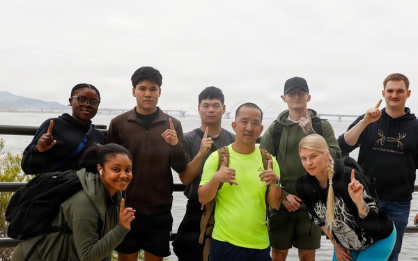 1SIG BDE Signal Month: 1st Signal Brigade Soldiers conduct Mountain Hike in South Korea.