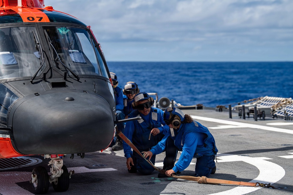 USCGC Midgett (WMSL 757) conducts flight operations