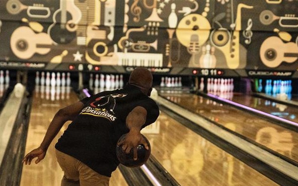 1SIG BDE Signal Month: 1st Signal Brigade Soldiers compete in a Bowling Tournament at Camp Walker.