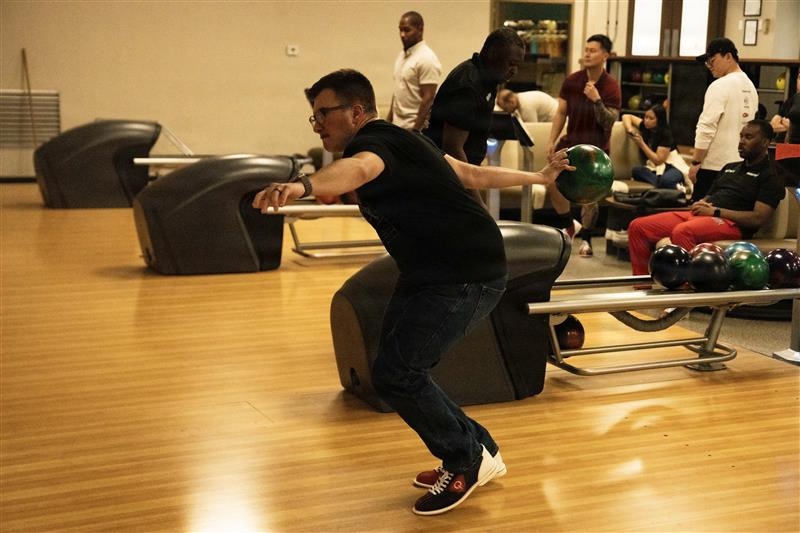 1SIG BDE Signal Month: 1st Signal Brigade Soldiers compete in a Bowling Tournament at Camp Walker.