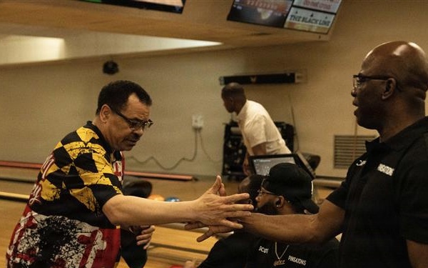 1SIG BDE Signal Month: 1st Signal Brigade Soldiers compete in a Bowling Tournament at Camp Walker.