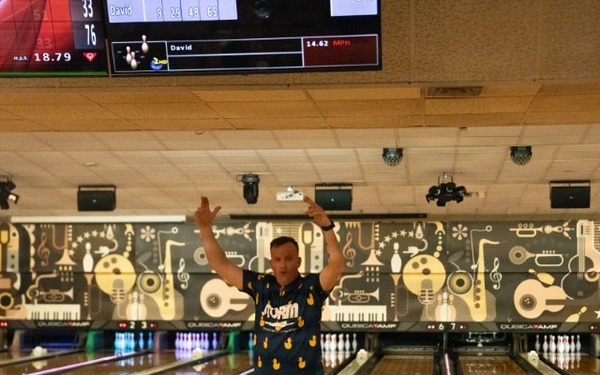 1SIG BDE Signal Month: 1st Signal Brigade Soldiers compete in a Bowling Tournament at Camp Walker.
