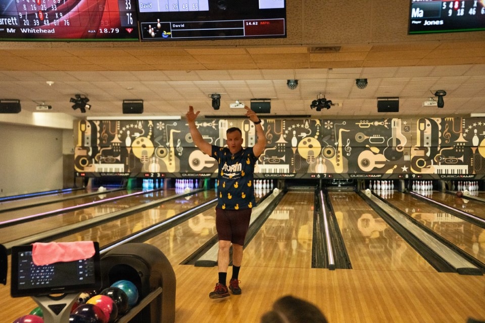 1SIG BDE Signal Month: 1st Signal Brigade Soldiers compete in a Bowling Tournament at Camp Walker.