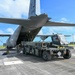 36th Airlift Squadron, 44th Aerial Port Squadron, 734th Air Mobility Squadron and Federal Emergency Management Agency load Humanitarian Aid for Commonwealth Northern Mariana Islands departure