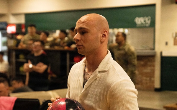 1SIG BDE Signal Month: 1st Signal Brigade Soldiers compete in a Bowling Tournament at Camp Walker.