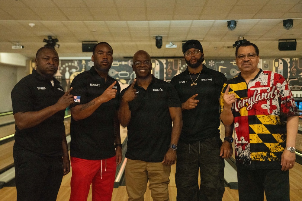 1SIG BDE Signal Month: 1st Signal Brigade Soldiers compete in a Bowling Tournament at Camp Walker.