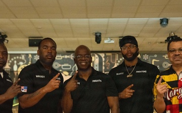 1SIG BDE Signal Month: 1st Signal Brigade Soldiers compete in a Bowling Tournament at Camp Walker.