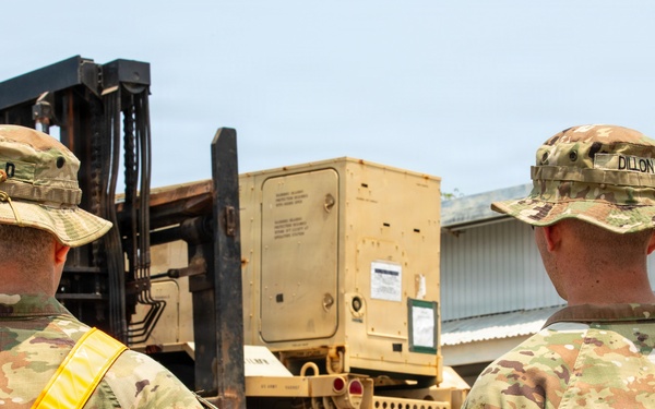 Balikatan 2026: 25th ID Soldiers download vehicles in preparation for counter landing live fire exercise in the Philippines