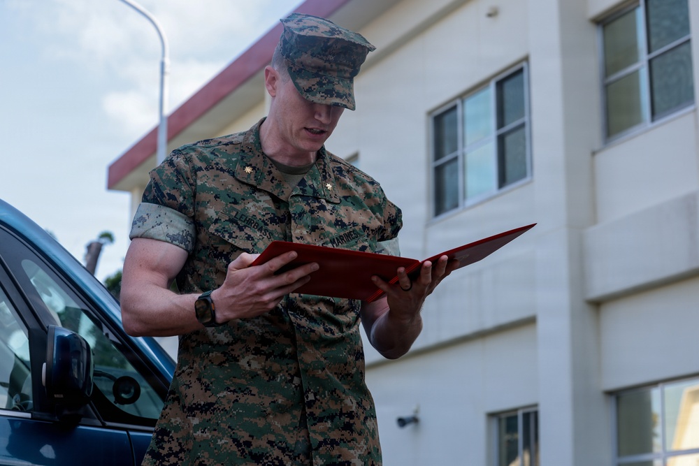 5th Air Naval Gunfire Liaison Company awards Sailors the Navy and Marine Corps Achievement Medal