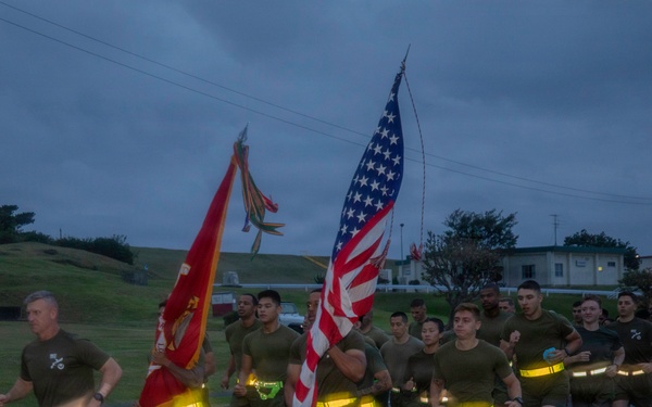 Always Ready: Commanding General of 3rd Marine Logistics Group Hosts a Motivational Run