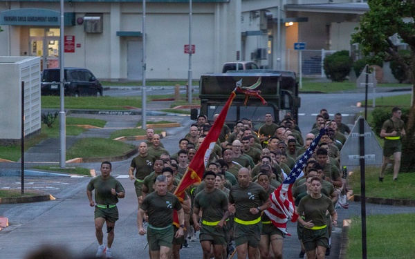 Always Ready: Commanding General of 3rd Marine Logistics Group Hosts a Motivational Run