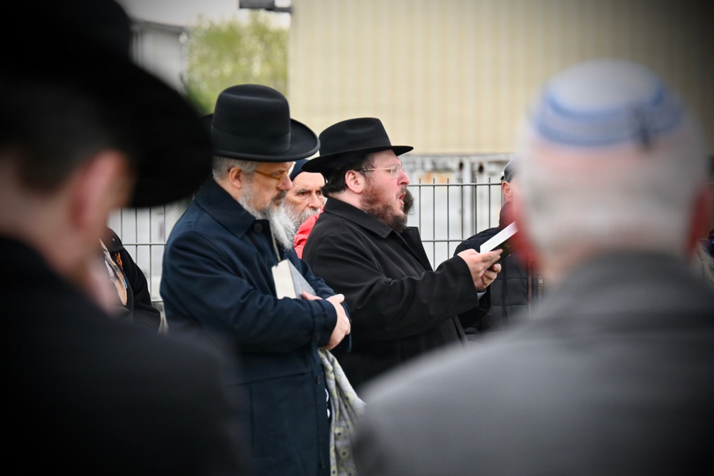USAG Stuttgart community honors Holocaust victims at airfield memorial