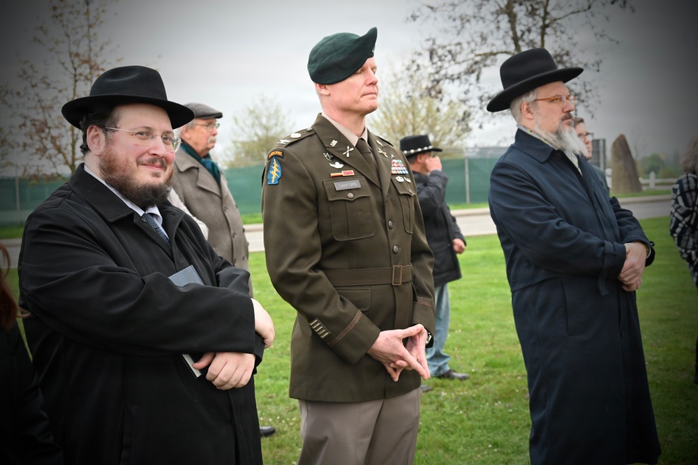 USAG Stuttgart community honors Holocaust victims at airfield memorial