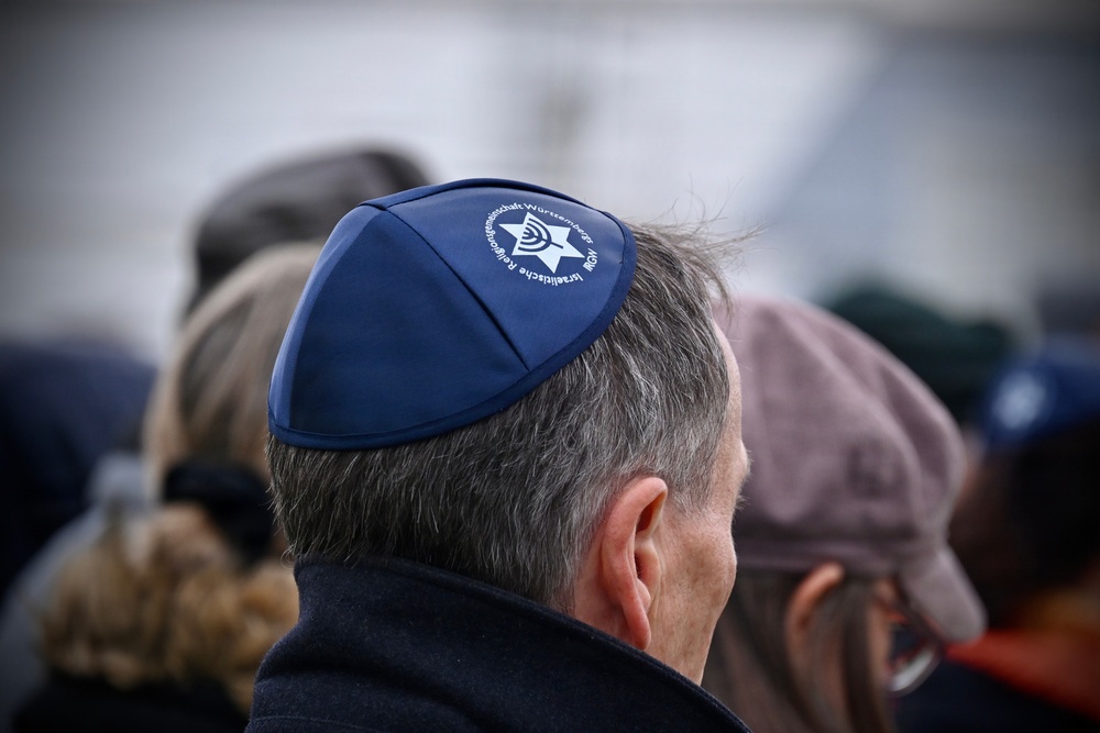 USAG Stuttgart community honors Holocaust victims at airfield memorial