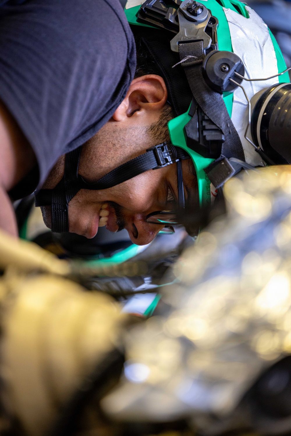 ARG Sailors Conduct MH-60 Seahawk Maintenance Aboard USS Boxer