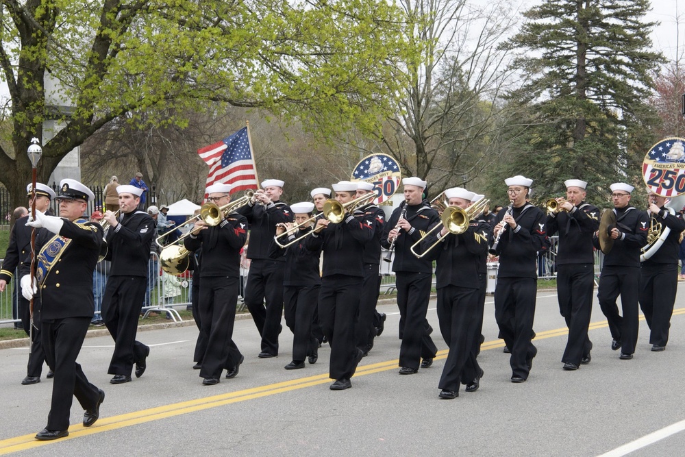 Navy Band Northeast Supports Annual Patriots Day Parade in Lexington, Massachusetts