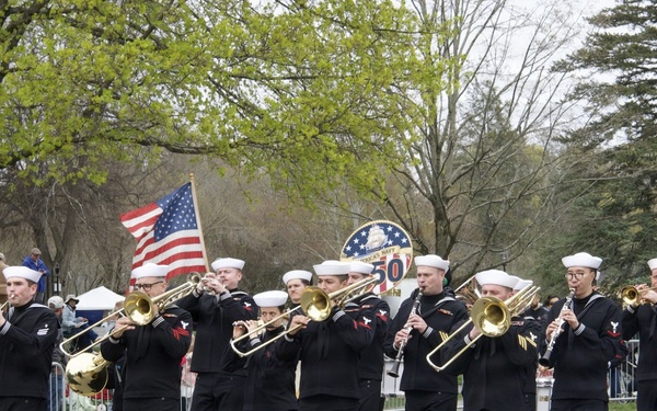 Navy Band Northeast Supports Annual Patriots Day Parade in Lexington, Massachusetts