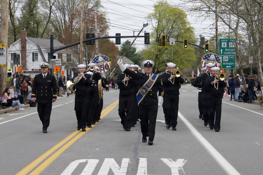 Navy Band Northeast Supports Annual Patriots Day Parade in Lexington, Massachusetts