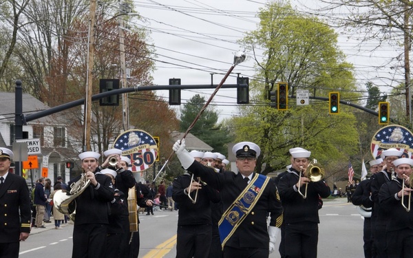 Navy Band Northeast Supports Annual Patriots Day Parade in Lexington, Massachusetts