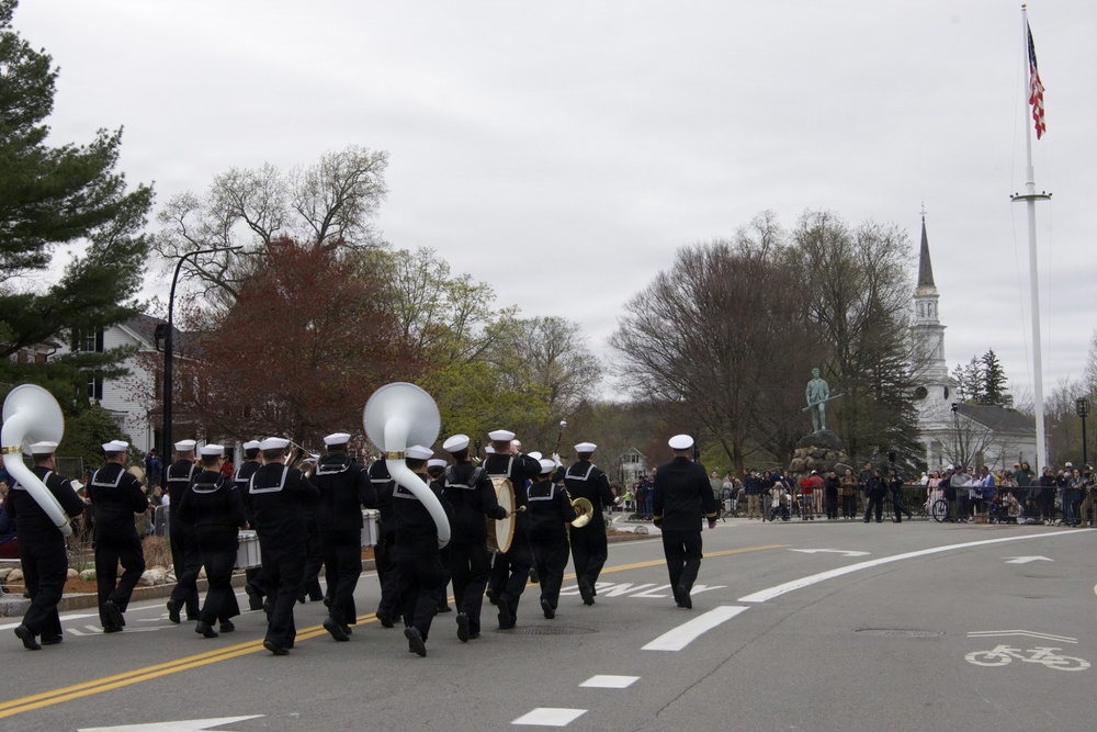 Navy Band Northeast Supports Annual Patriots Day Parade in Lexington, Massachusetts