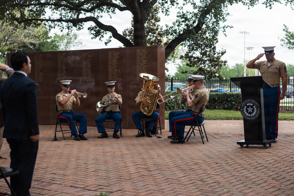 Houston Fleet Week Korean War Memorial Wreath Laying Ceremony