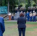 U.S. service members participate in wreath-laying ceremony during Fleet Week Houston