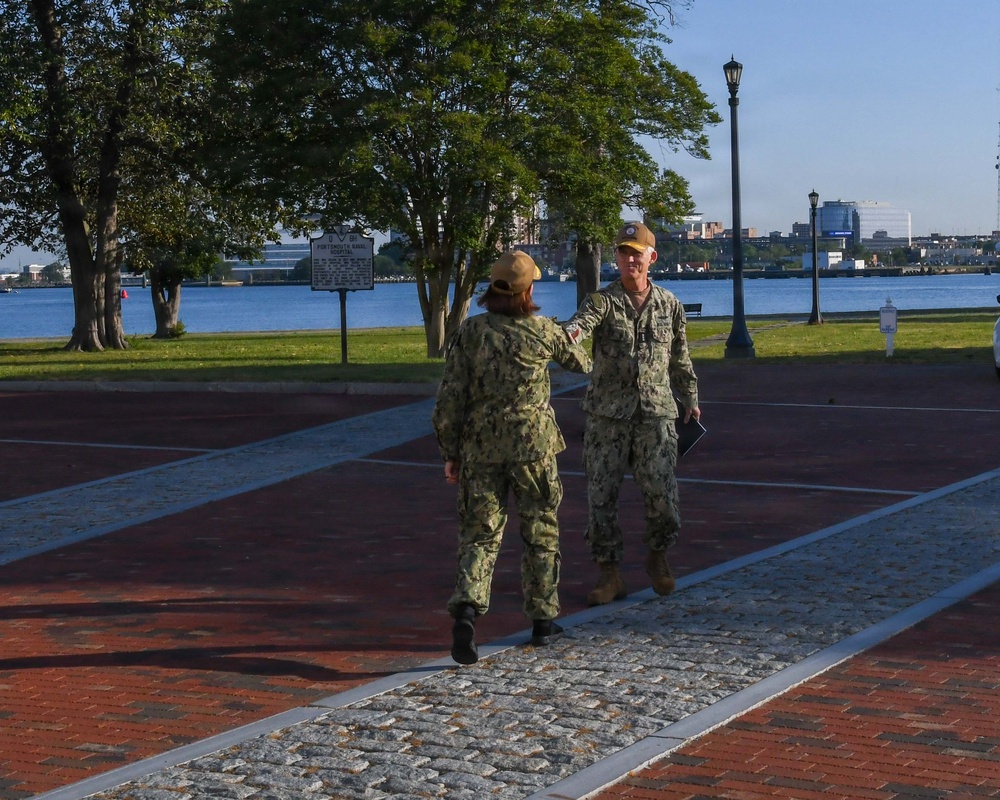 Vice Adm. Wayne Baze, Naval Inspector General, Visits NMCP