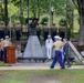 U.S. service members participate in wreath-laying ceremony during Fleet Week Houston