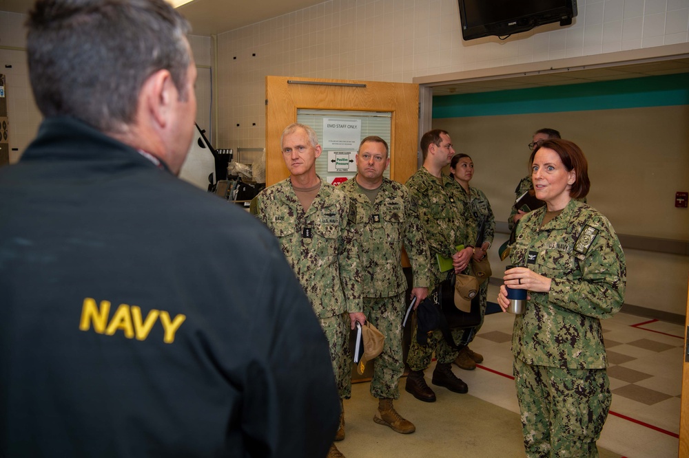 Vice Adm. Wayne Baze, Naval Inspector General, Visits NMCP