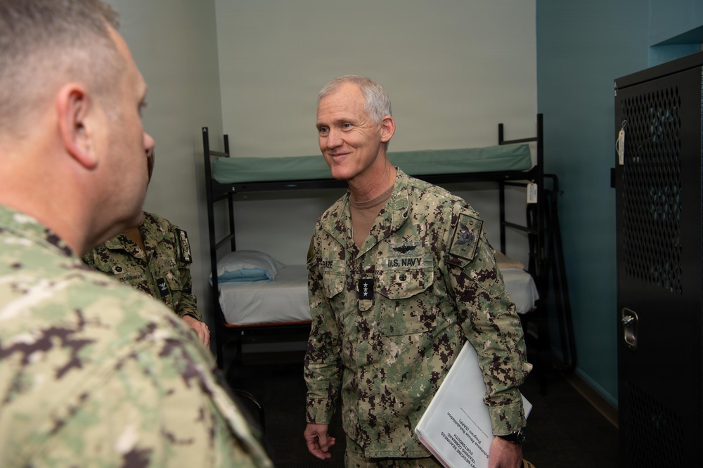 Vice Adm. Wayne Baze, Naval Inspector General, Visits NMCP
