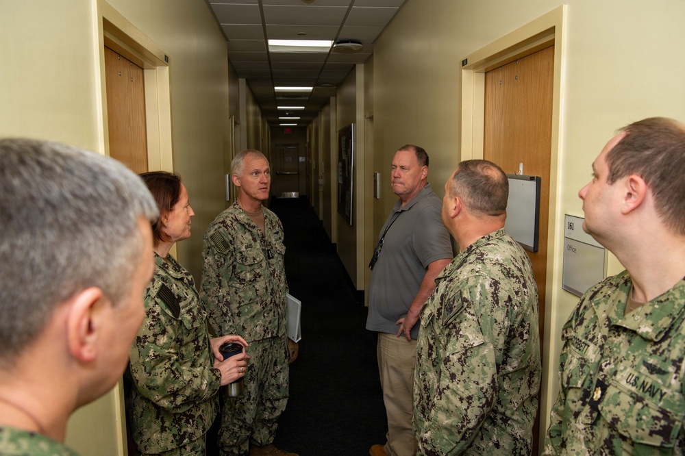 Vice Adm. Wayne Baze, Naval Inspector General, Visits NMCP