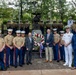 U.S. service members participate in wreath-laying ceremony during Fleet Week Houston