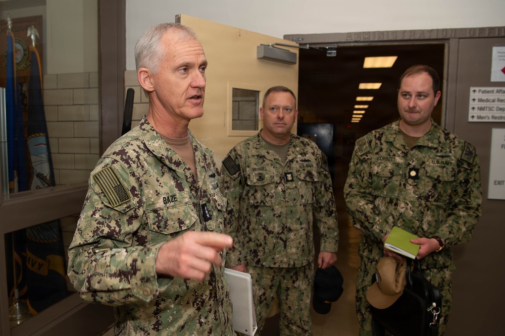 Vice Adm. Wayne Baze, Naval Inspector General, Visits NMCP