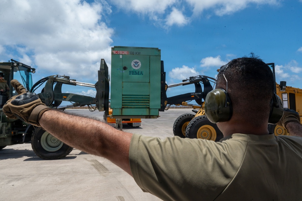 Relief arrives in Saipan as 36th CRS responds to Typhoon Sinlaku