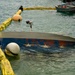 Sunken Boat Removed in Aftermath of Typhoon Sinlaku