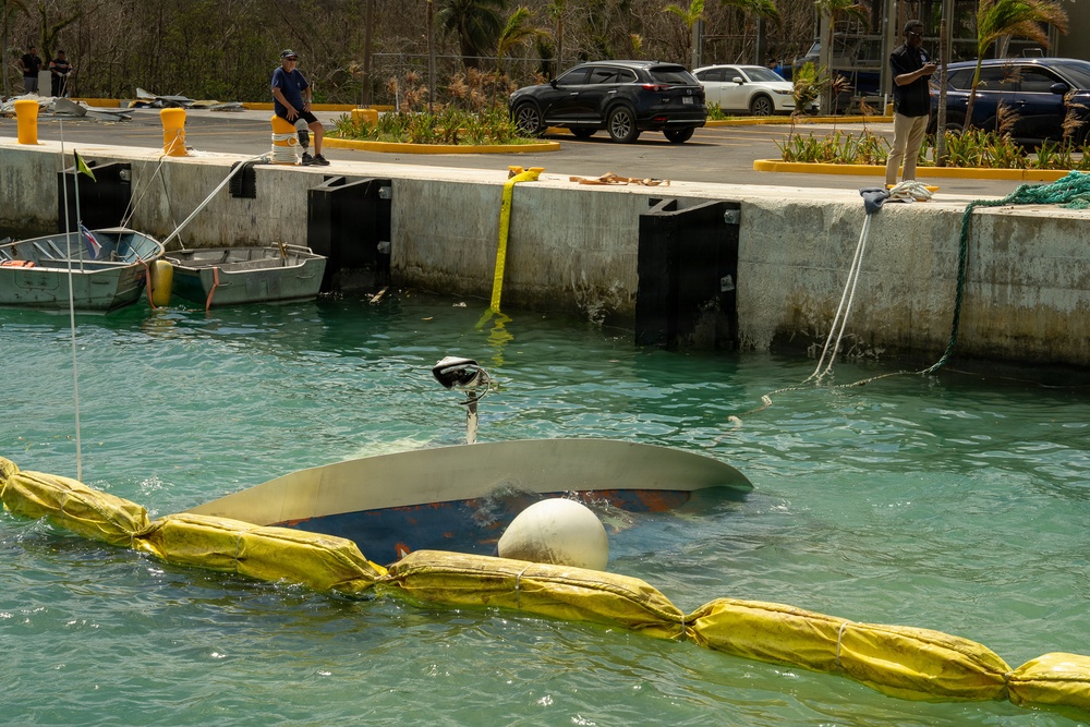 Sunken Boat Removed in Aftermath of Typhoon Sinlaku