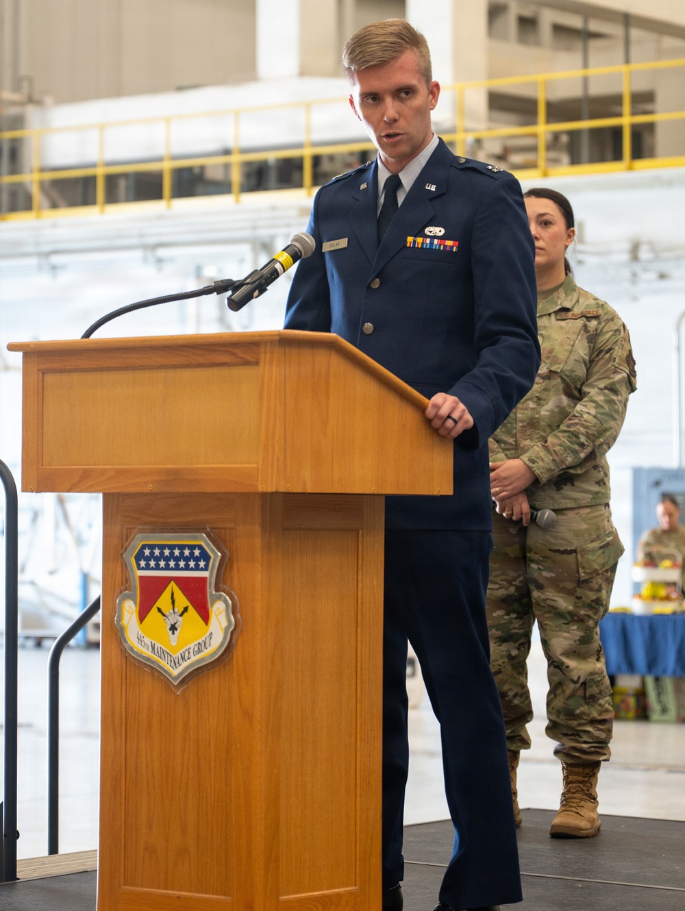 445th Maintenance Group hosts double change of command ceremony