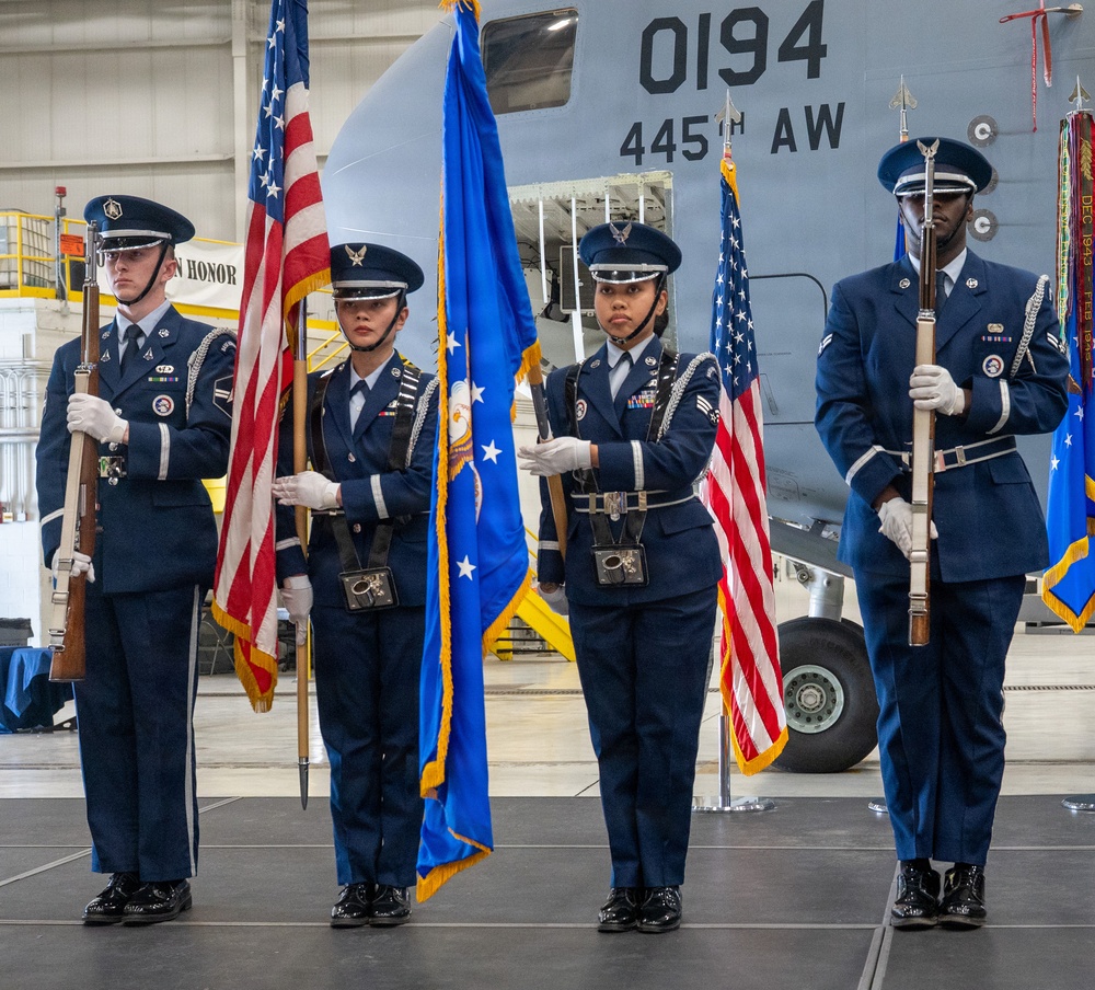 445th Maintenance Group hosts double change of command ceremony