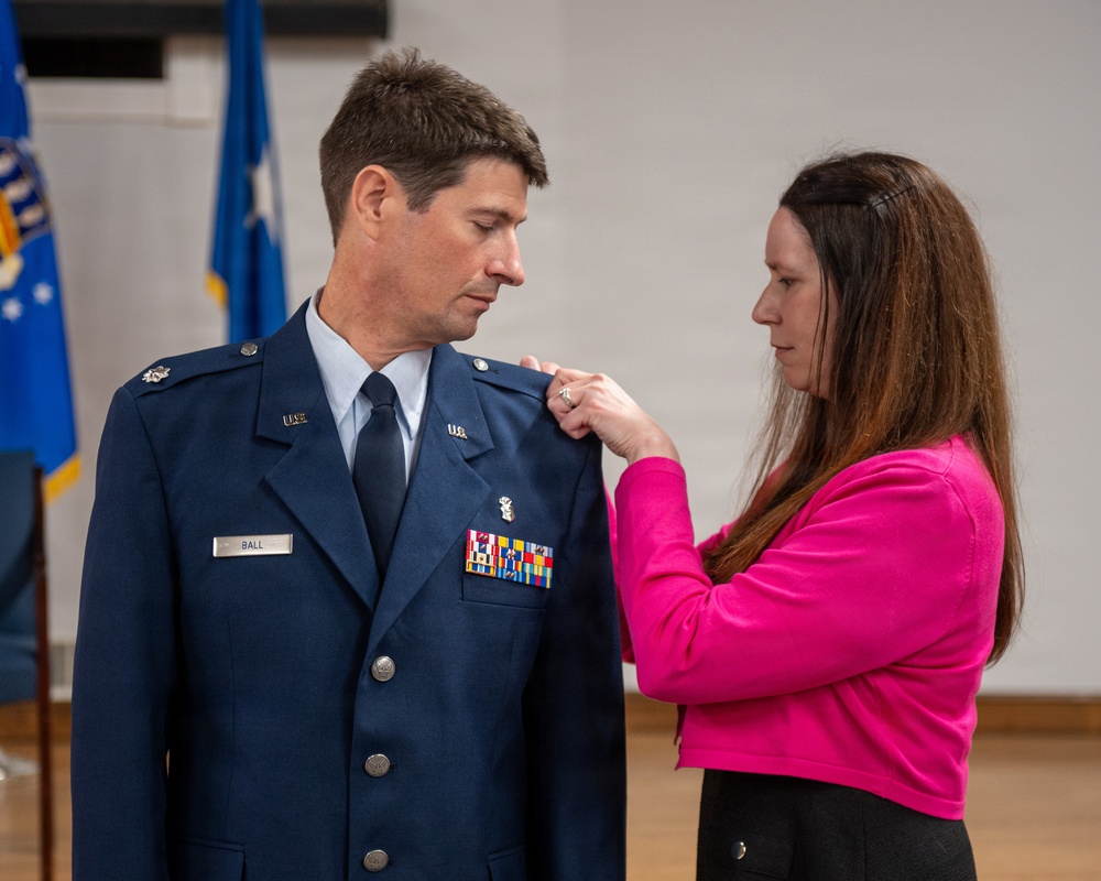 Ball promoted to colonel