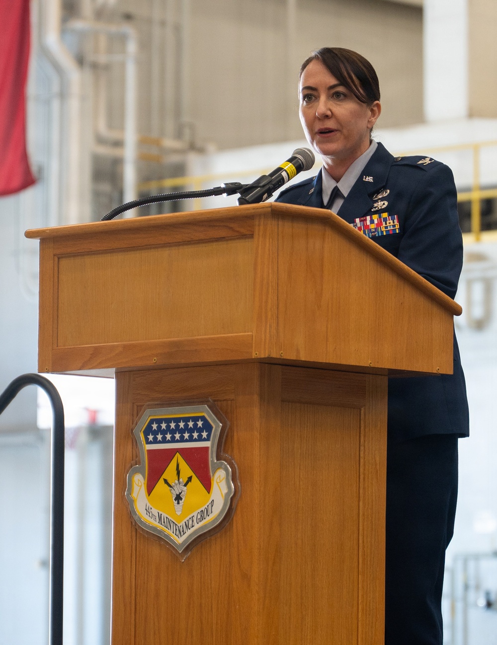445th Maintenance Group hosts double change of command ceremony